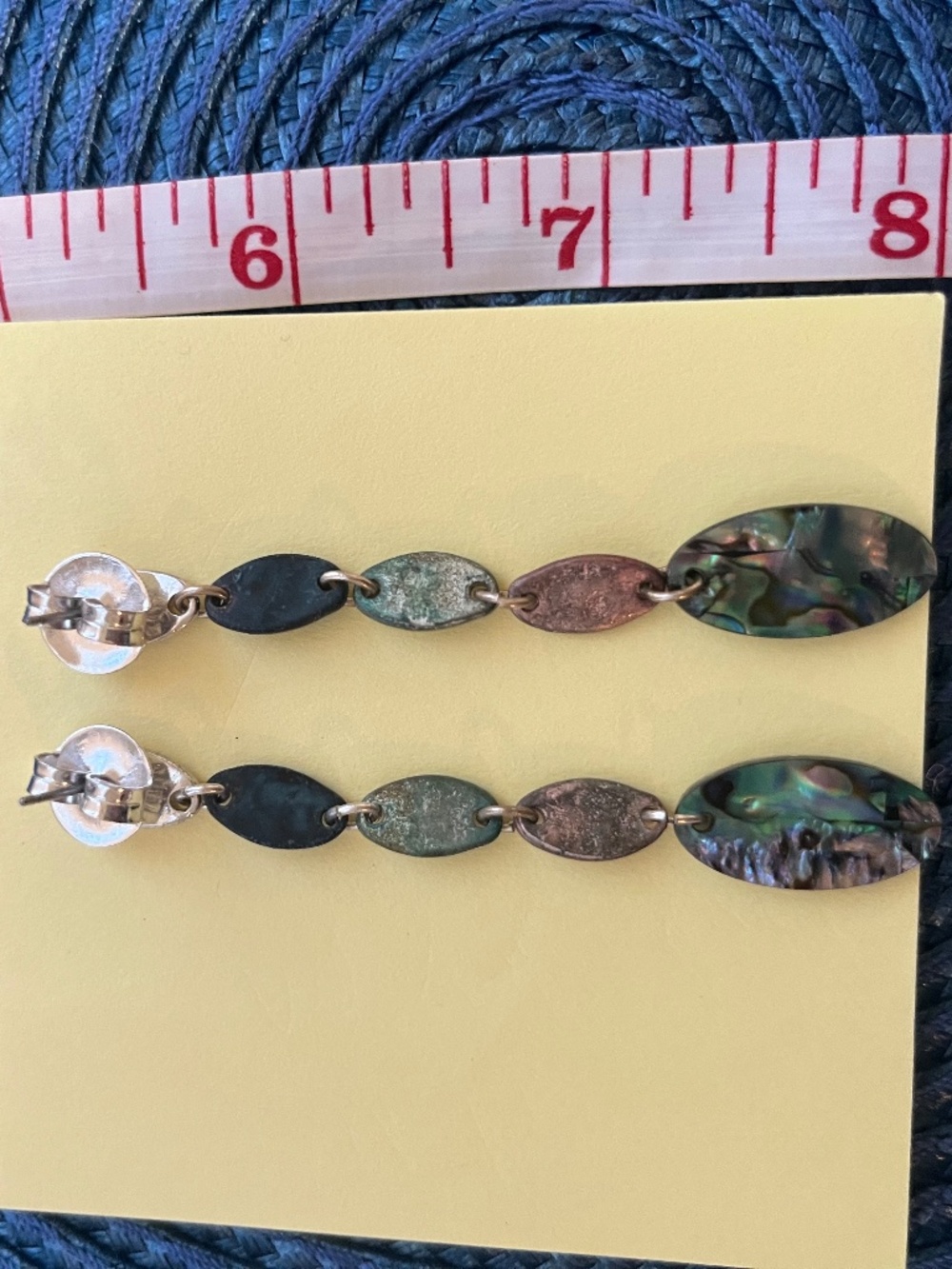Robert Lee Morris Abalone earrings